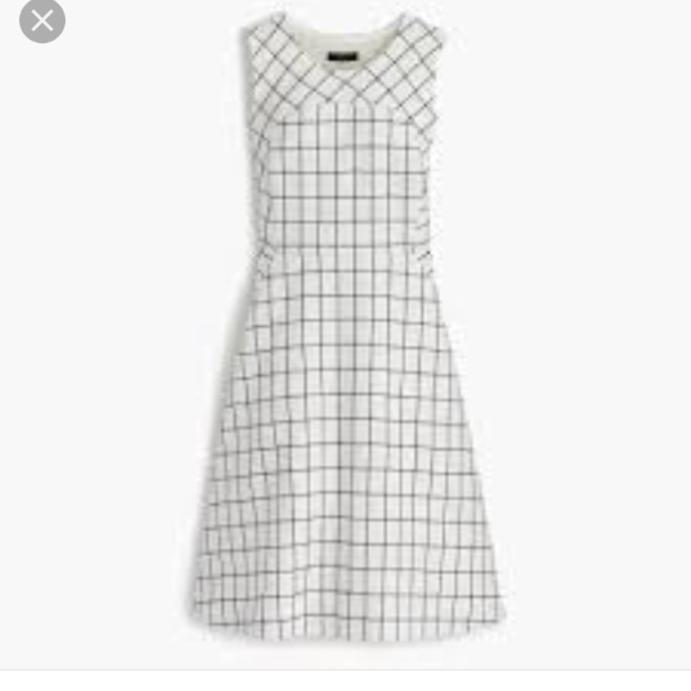 J Crew fitted A-line dress with side pockets